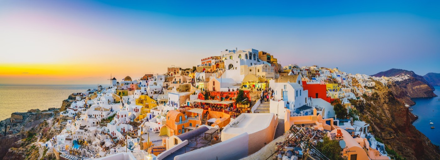 Oia, Santorini at sunset